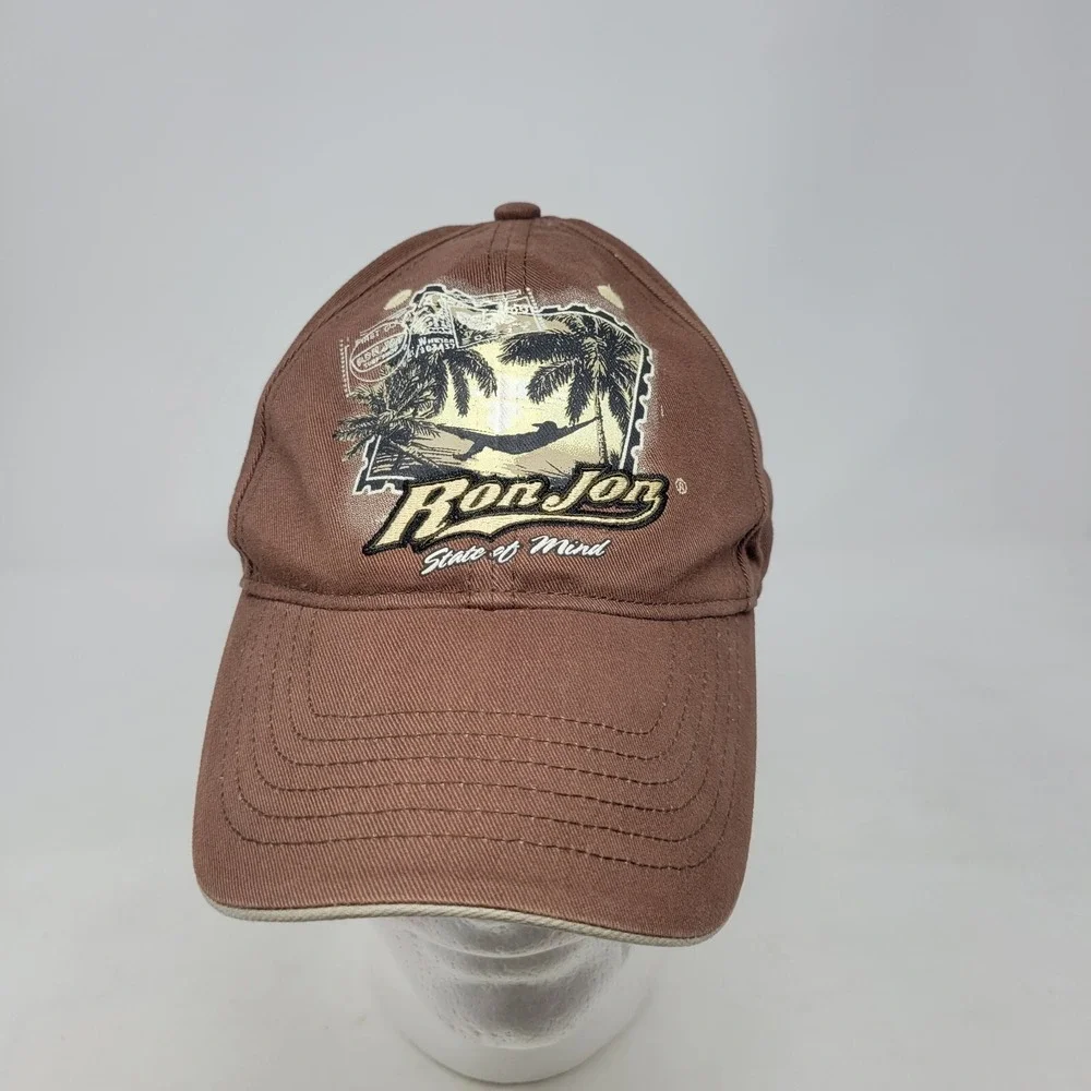 Ron Jon Surf Shop Coco Beach Fla Hat State of‎ Mind Brown Decal - Picture 2 of 7